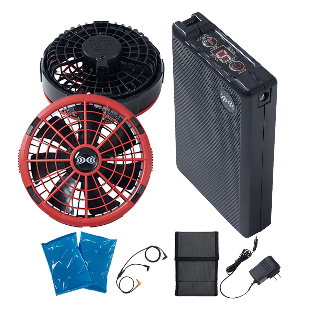 Amazon.co.jp: 【空調ウェア専用 最大106L 風力】SK23011 ファン