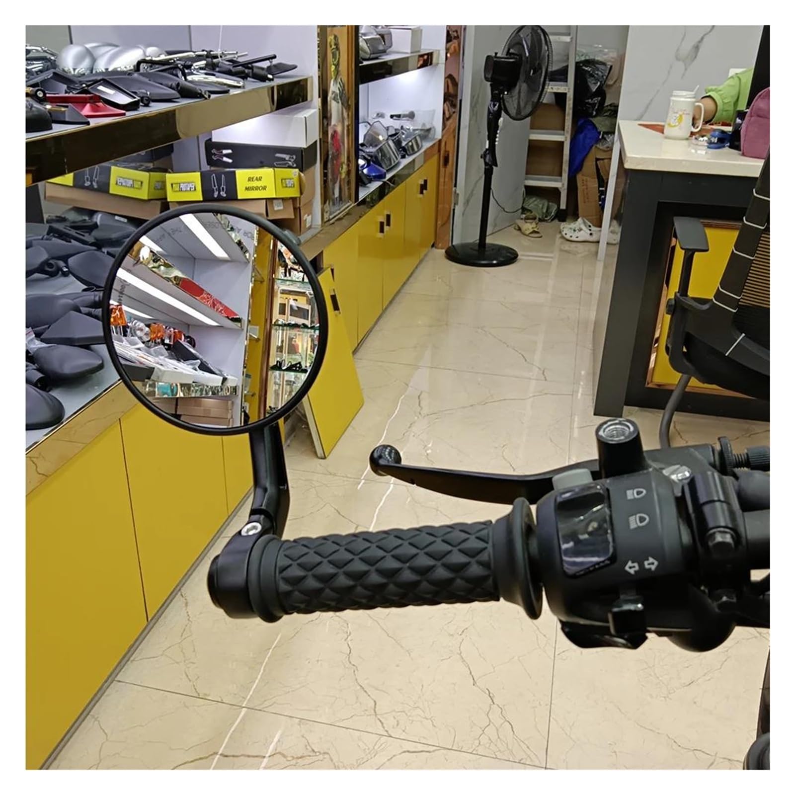 Espejo retrovisor para Motocicleta, Scooter, Barra de 7/8" (22 mm), Espejos retrovisores para Manillar, Accesorios para Espejo retrovisor.
