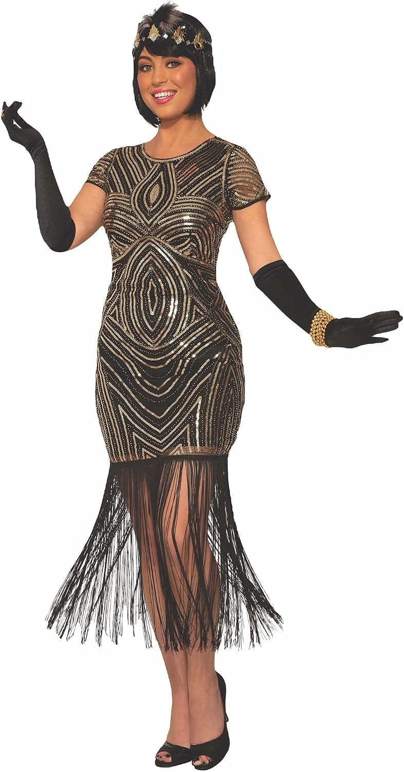 Forum Novelties womens Roaring 20s Art Deco Flapper Dress