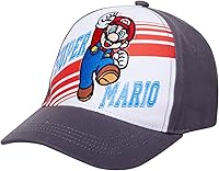 Vista 1 de Nintendo Boys Baseball Cap, Super Mario Adjustable Kids Hat for Ages 4-7