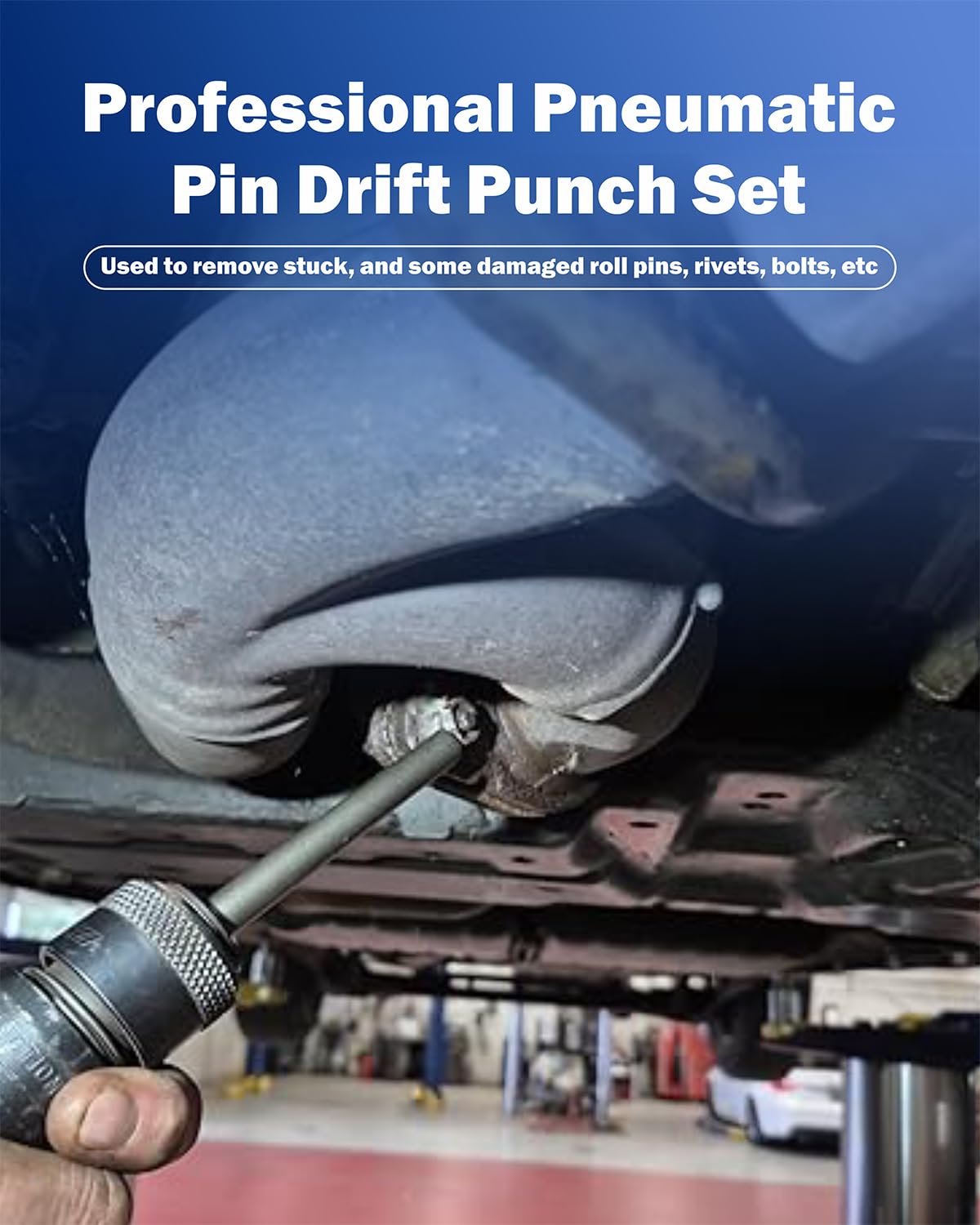VEHIRETL Air Hammer Drift Punch Set - 6 Piece -3
