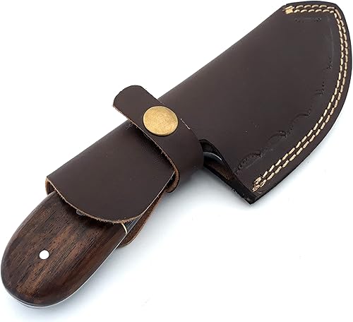 Miniatura 7 de Nooraki Cuchillo de caza de acero de Damasco hecho a mano con gancho intestinal mejor para acampar al aire libre Skinning Deer Pesca Senderismo EDC