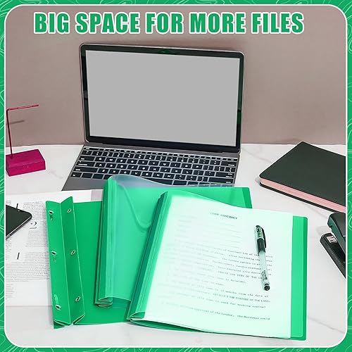 Miniatura 6 de Teling 48 portadas de informes frontales transparentes con puntas, carpetas de presentación de plástico de 3 puntas para currículum vitae para la