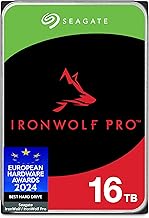 Seagate IronWolf Pro 16To, Disque dur d'entreprise interne NAS HDD, CMR, 3.5 Pouces, SATA 6Goits/s, 7 200 tr/min, 256 Mo de mémoire cache, Ouverture Facile, Services Rescue (ST16000NTZ01)
