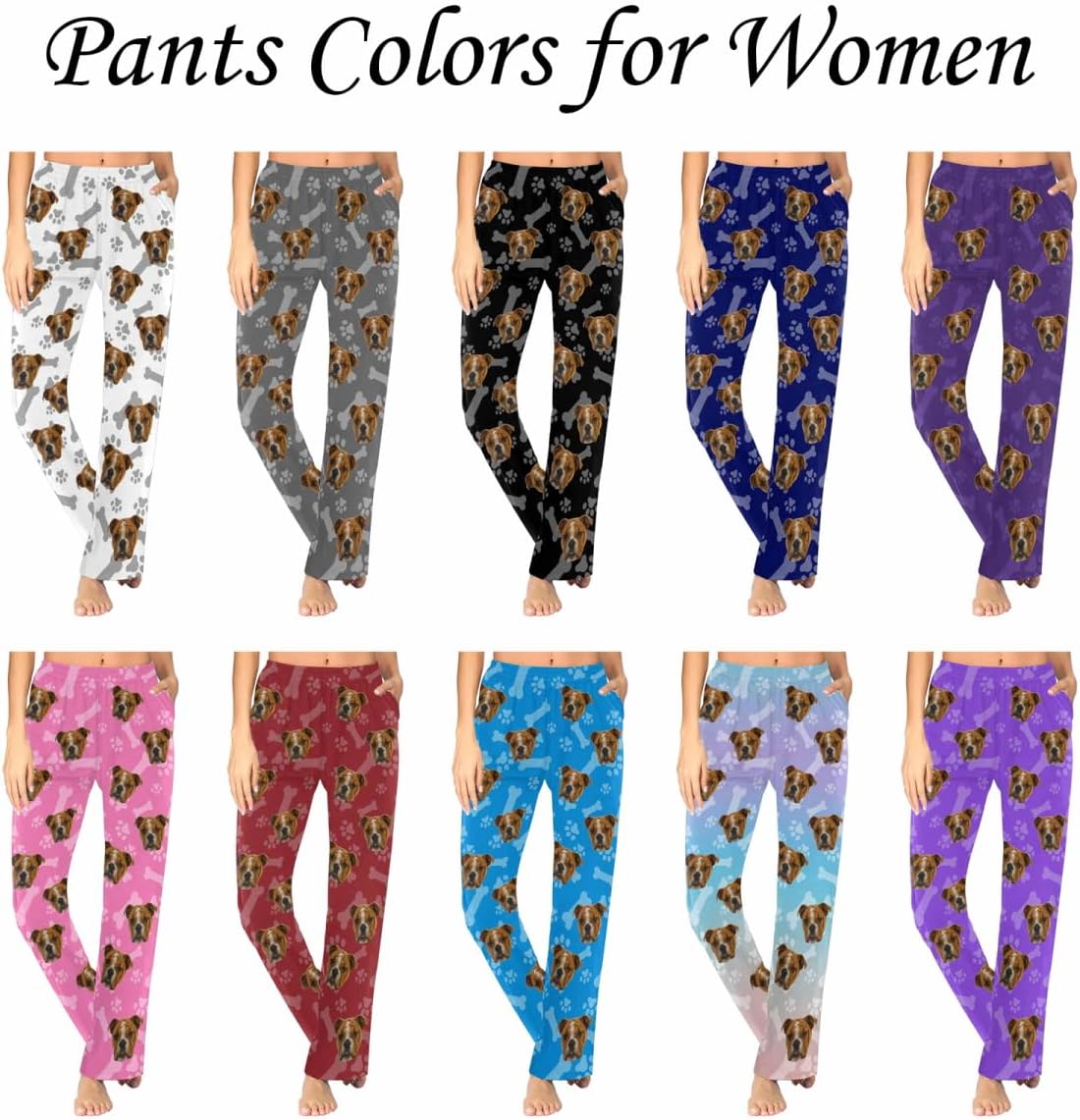 Custom Pajama Pants Women Personalized Face Pajamas Bottom Couple Pajama Pants Valentines Day Christmas Gifts - Image 4