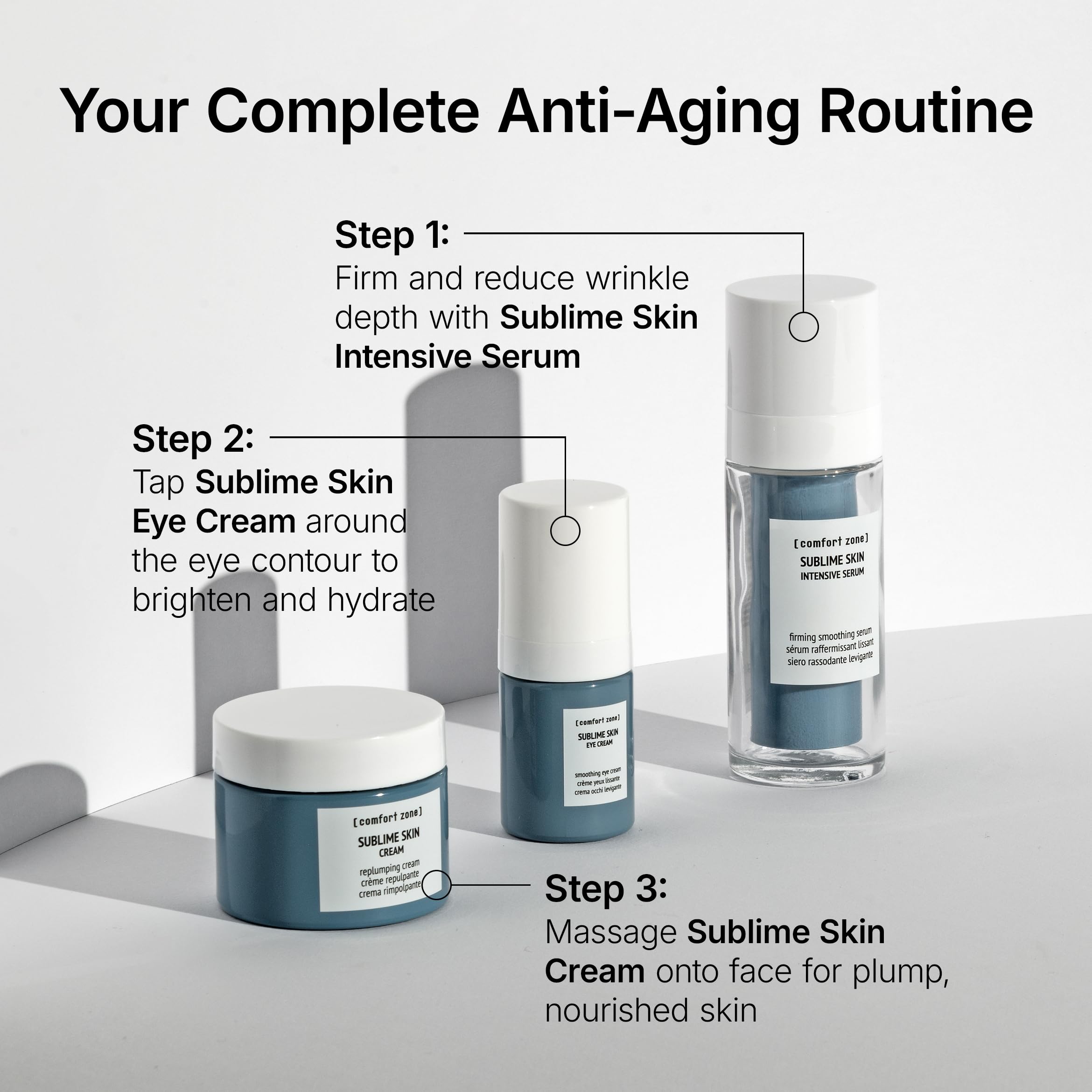 Sublime Skin Eye Cream 15 Ml | Augencreme, 15 ml, Koffein-Augencreme gegen Falten, Schwellungen und Tränensäcke, straffende Unteraugencreme für reife Haut