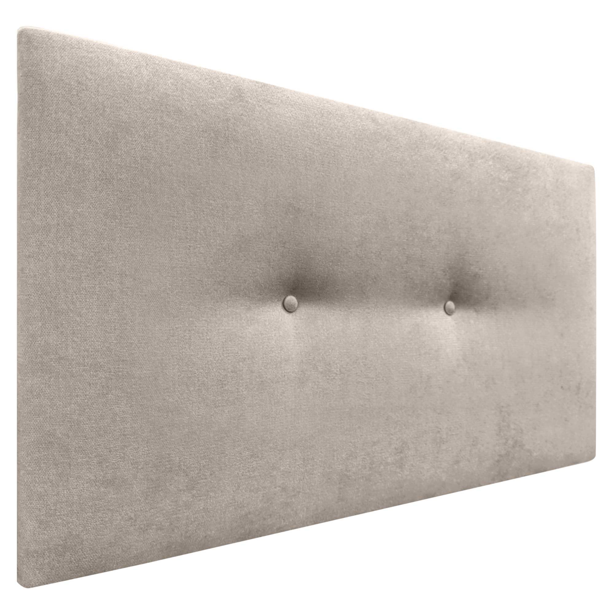 DHOME Cabecero de Polipiel o Tela Acualine Liso con Botones Tapizado de Alta Gama Cabezal Lujo Cama Dormitorio Moderno Acolchado (Tela Beige, 95x50cm (Camas 80/90))