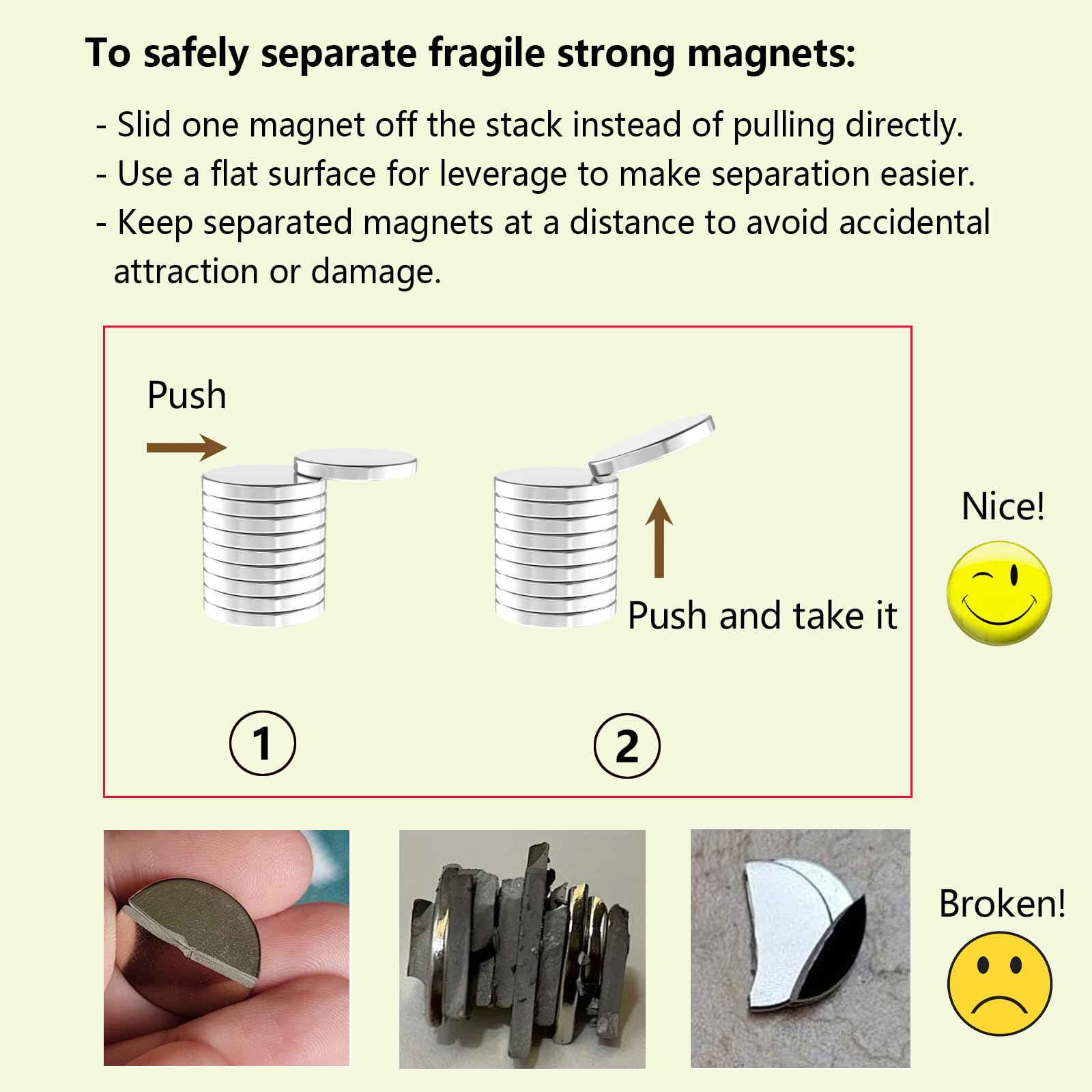 Strong Neodymium Disc Magnet, 3/4" D x 1/8" H - 20 Pack, Powerful N42 Rare Earth Magnets Decorative Round Fridge Magnets,Small Refrigerator Magnet for Whiteboard,Locker,DIY Building Scientific — Amazon image 5