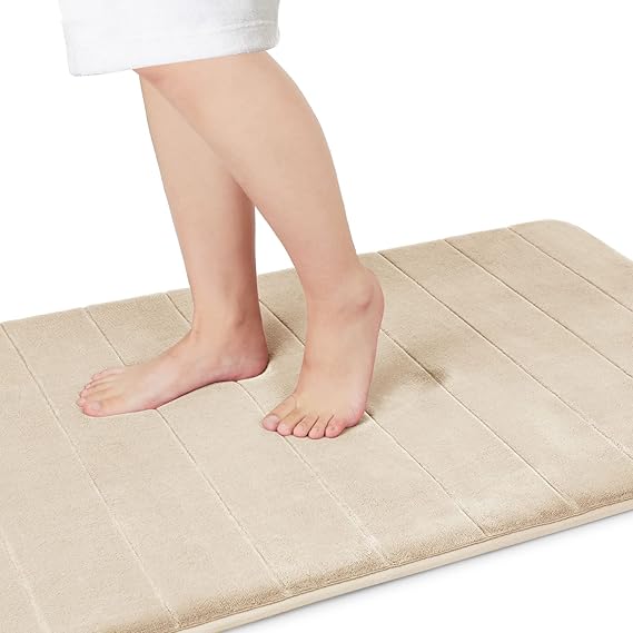 Amazon.com: Yimobra Memory Foam Bath Mat Large Size 31.5 by 19.8 Inches ...