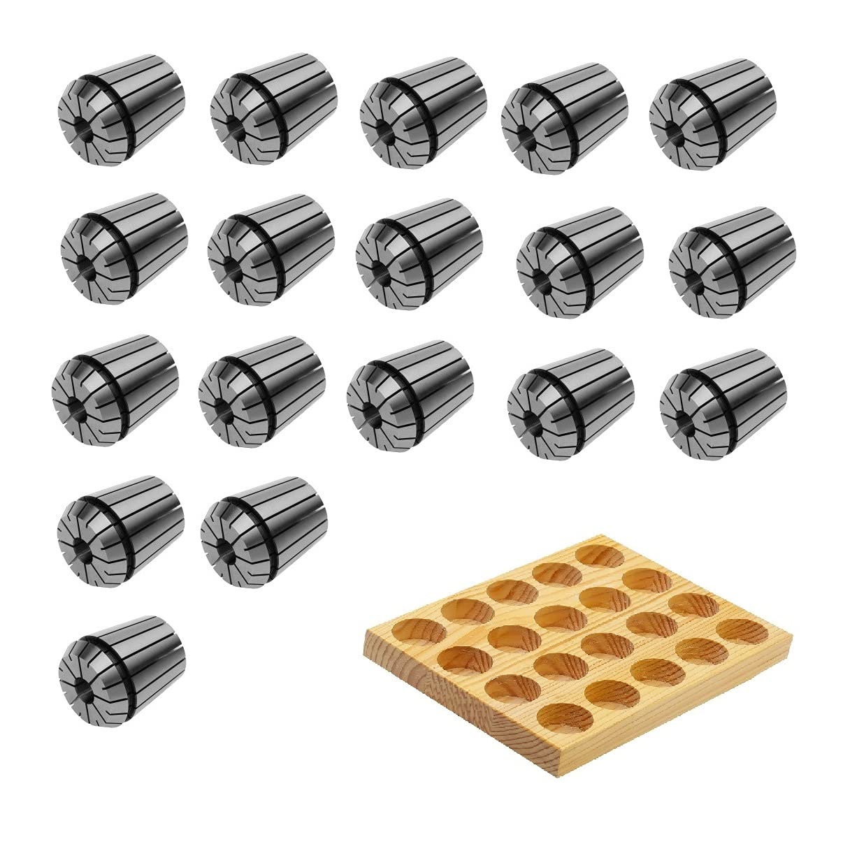 ER32 Lot de 18 pinces de serrage Ø 3-20 DIN 6499 B 470E 1 mm