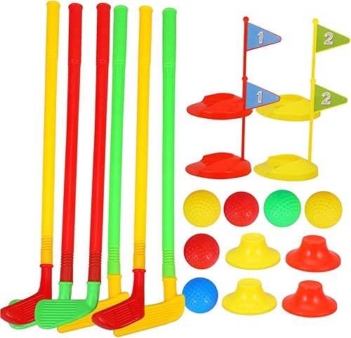 DECHOUS 2sets Boys and Toy Plaything for Boy Girl Educational Parent-boy Girl Interaction Golf Equipment Random Colors