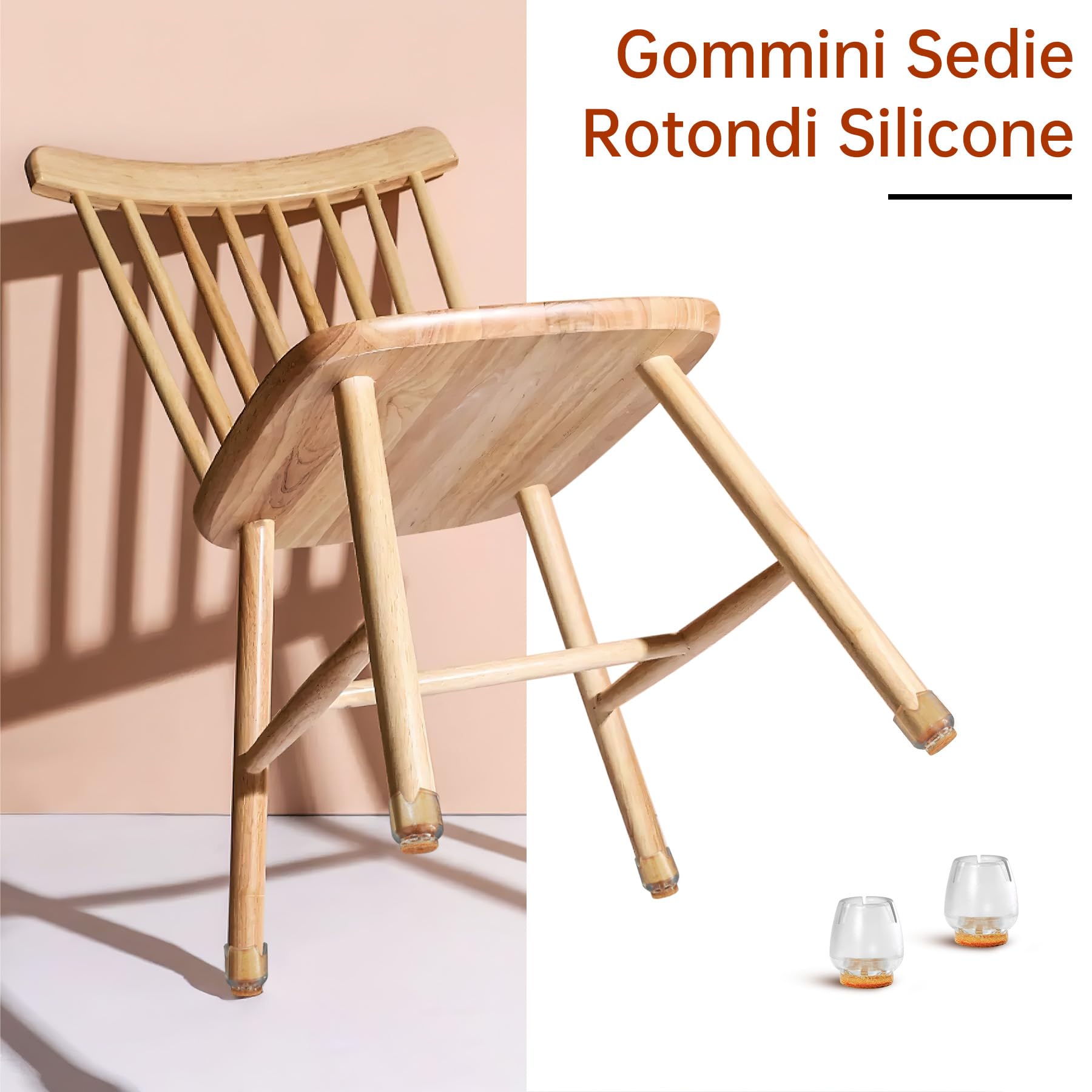 Feltrini Sedie Silicone Tappi Sedie Silicone, 30-40mm Sedia Gamba