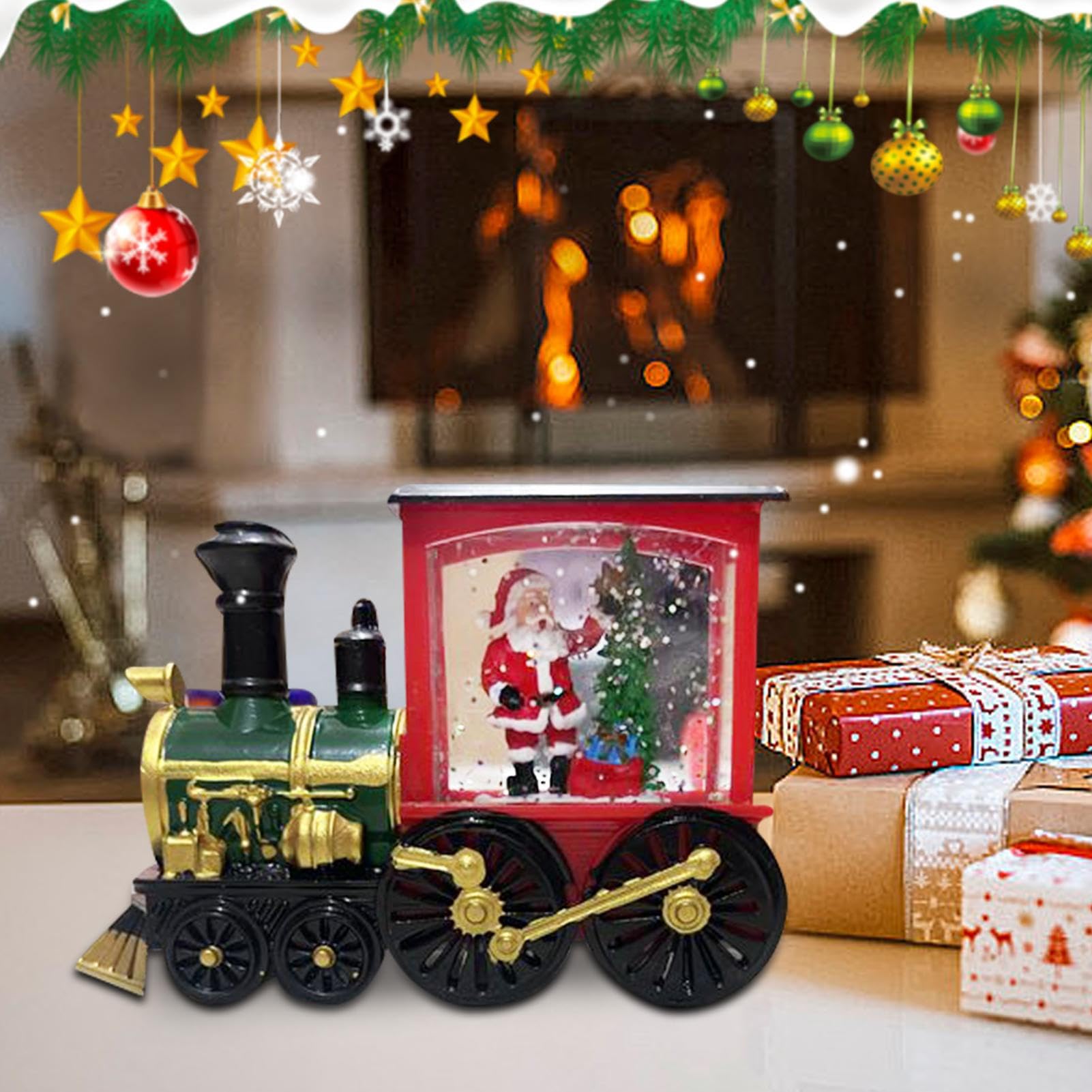 【スノードーム】クリスマス 置物 Amazon.co.jp: Lewondr スノードーム クリスマススノードーム