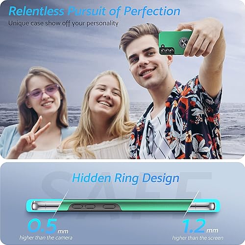 Miniatura 7 de Anqrp Hidden Series - Funda para Galaxy S22 Plus 5G, disipación de calor soporte sin caídas anillo de metal de 360, funda protectora de grado