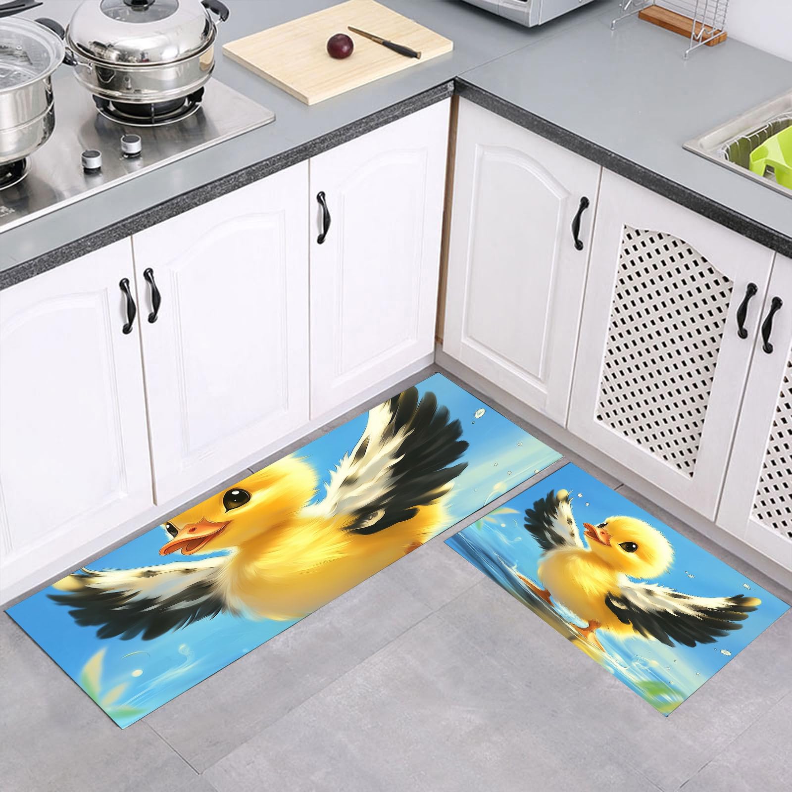 Alfombras antideslizantes de cocina que evitan resbalones y absorben el agua