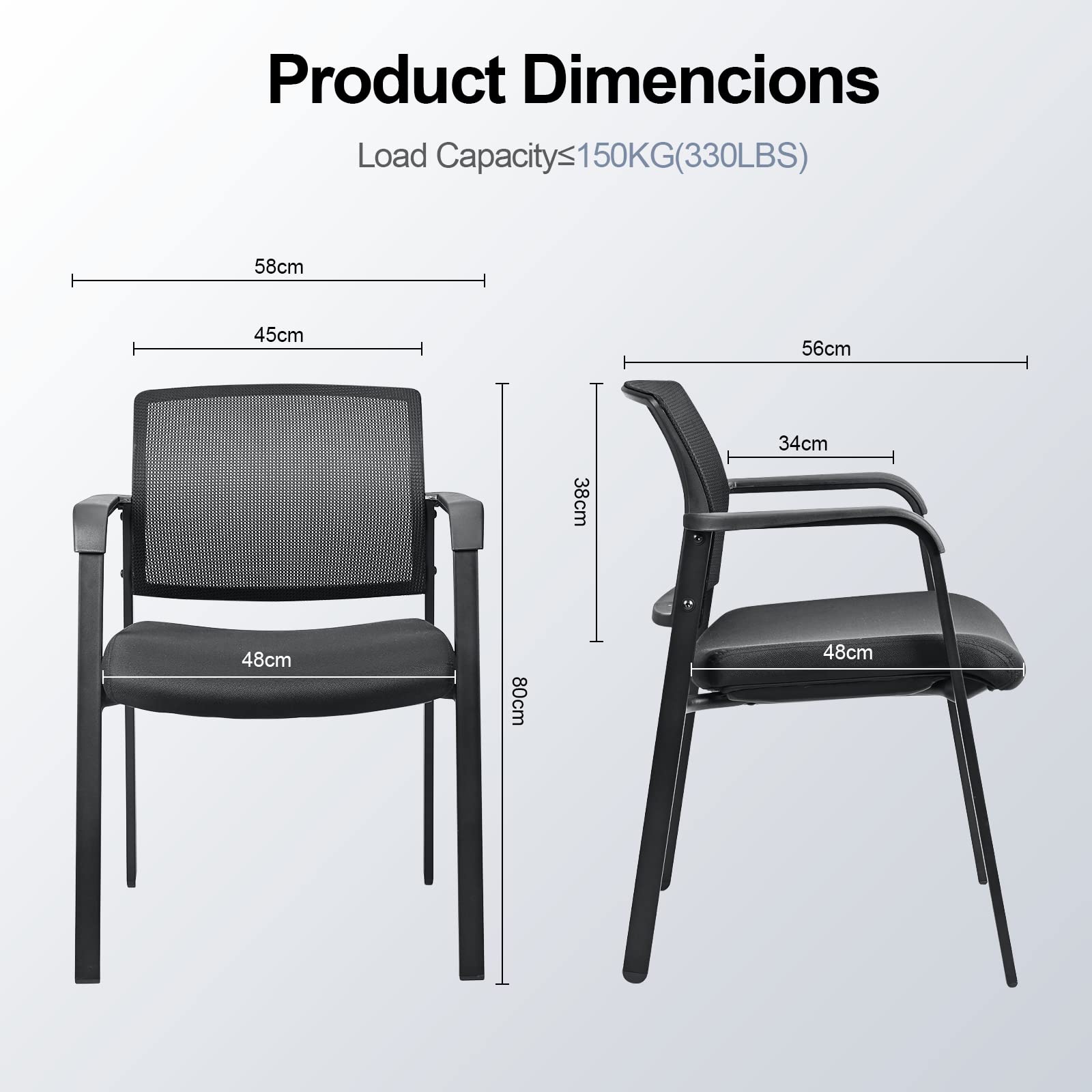 Sedia Ufficio ZIK Coppia Sedie Sala D'Attesa, Sedie Con
