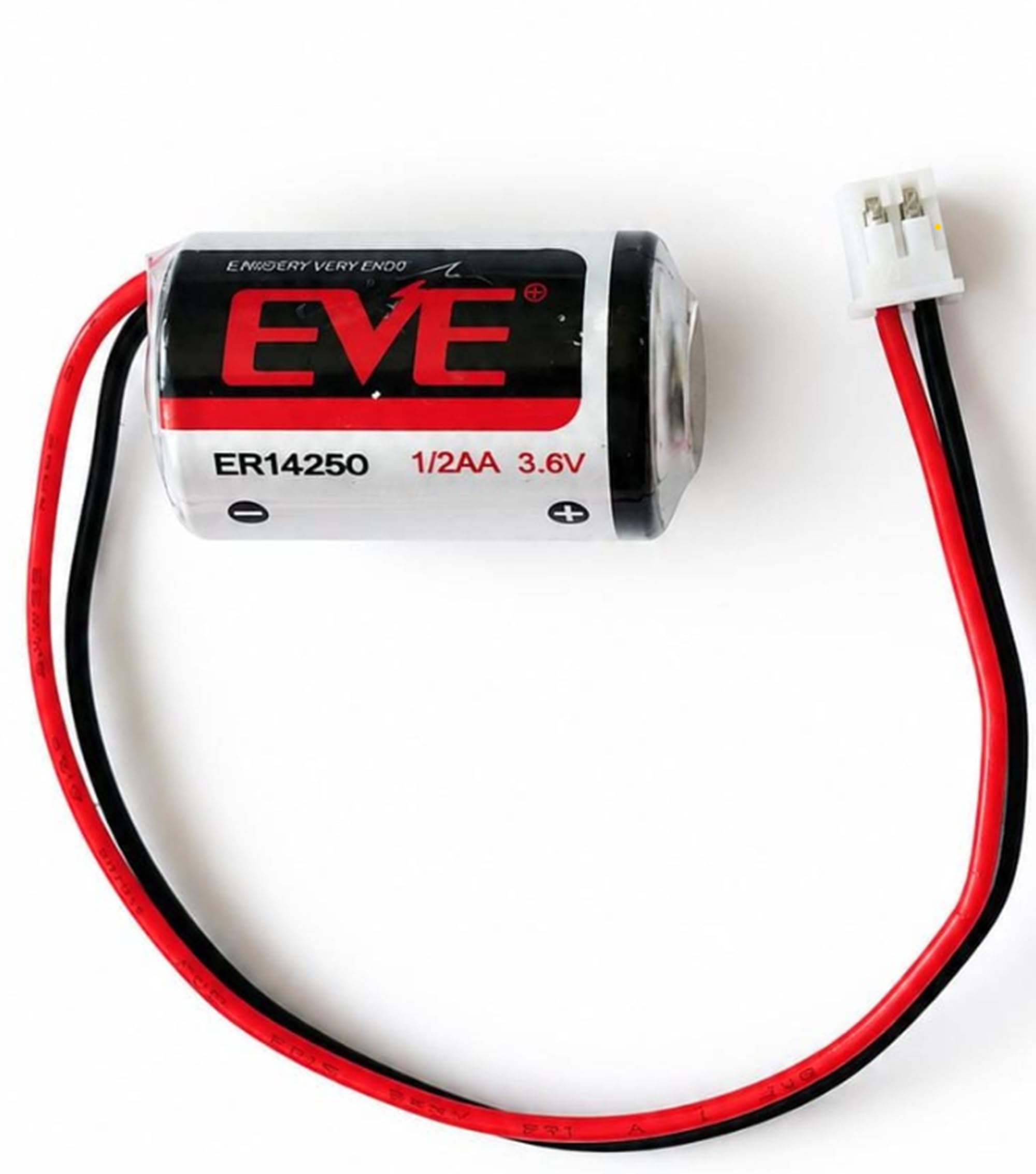 Compatible with EVE ER14250 3.6V 1200mAh 1/2AA Li-SOCl₂ Battery with 2-Pin Connector & Wire Up to 10-Year Shelf Life Non-Rechargeable Primary Cell for PLC CNC Machine & Alarm System (1 Pcs)-image-17