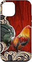Vista 28 de Flowers Leaf Floral Rooster Wood PC Funda para iPhone 17