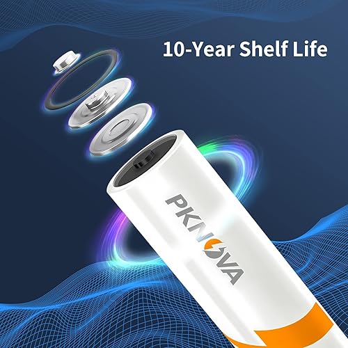 Miniatura 2 de TEBANTY PKNOVA - Batería AA, doble A de 1,5 V, alcalina para dispositivos domésticos y electrónicos, batería LR6 de 100 unidades