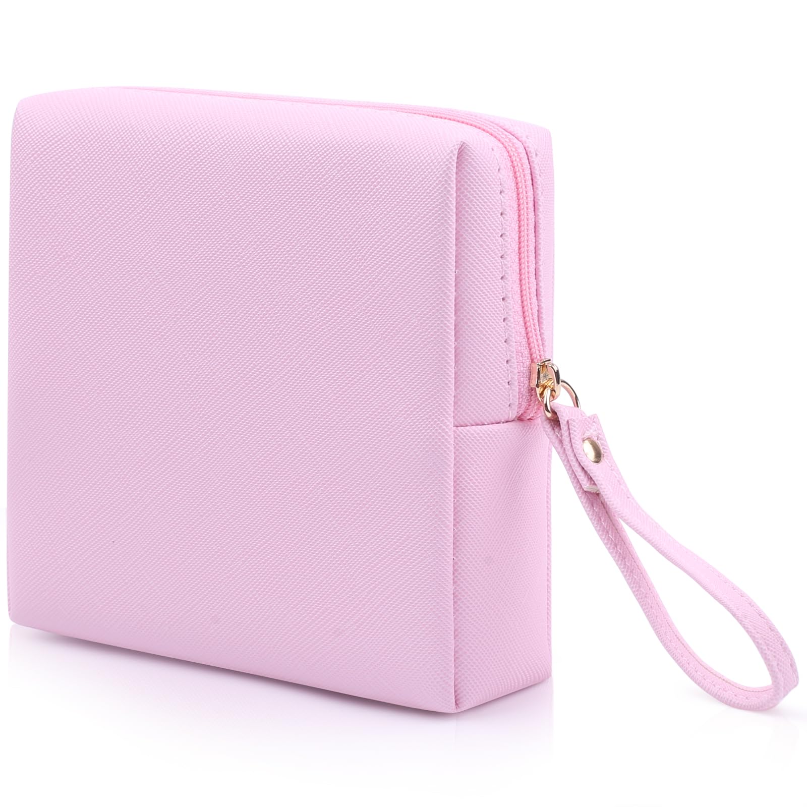 Servilleta sanitaria para mujer, bolsa de almacenamiento de servilletas sanitarias, bolsas de almohadilla sanitaria de piel sintética, bolsa organizadora de tampones portátiles con cremallera