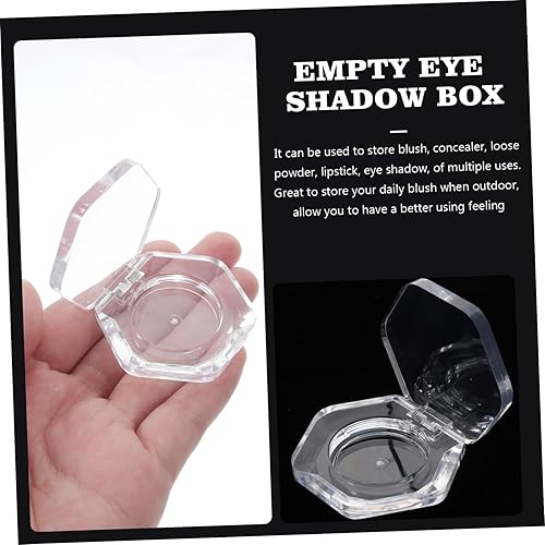 4Pcs Empty Eyeshadow Pans Makeup for Lip Balm Blusher Durable Reusable Cosmetic Containers for Travel Use