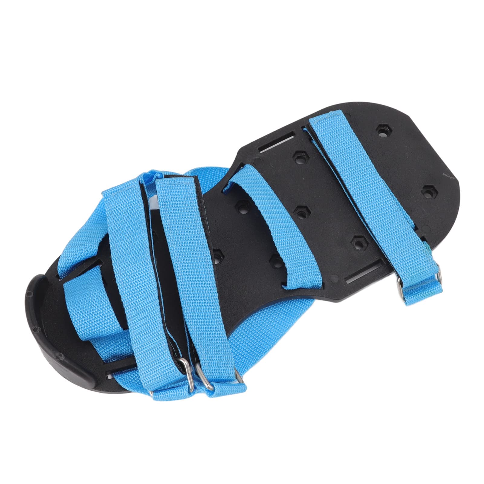 Chaussures aérateurs de pelouse, Chaussures à Pointes scarificateurs de Jardin pour l’aération du Sol, Base en Alliage d’Aluminium avec Semelle en ABS et Boucles en Nylon réglables