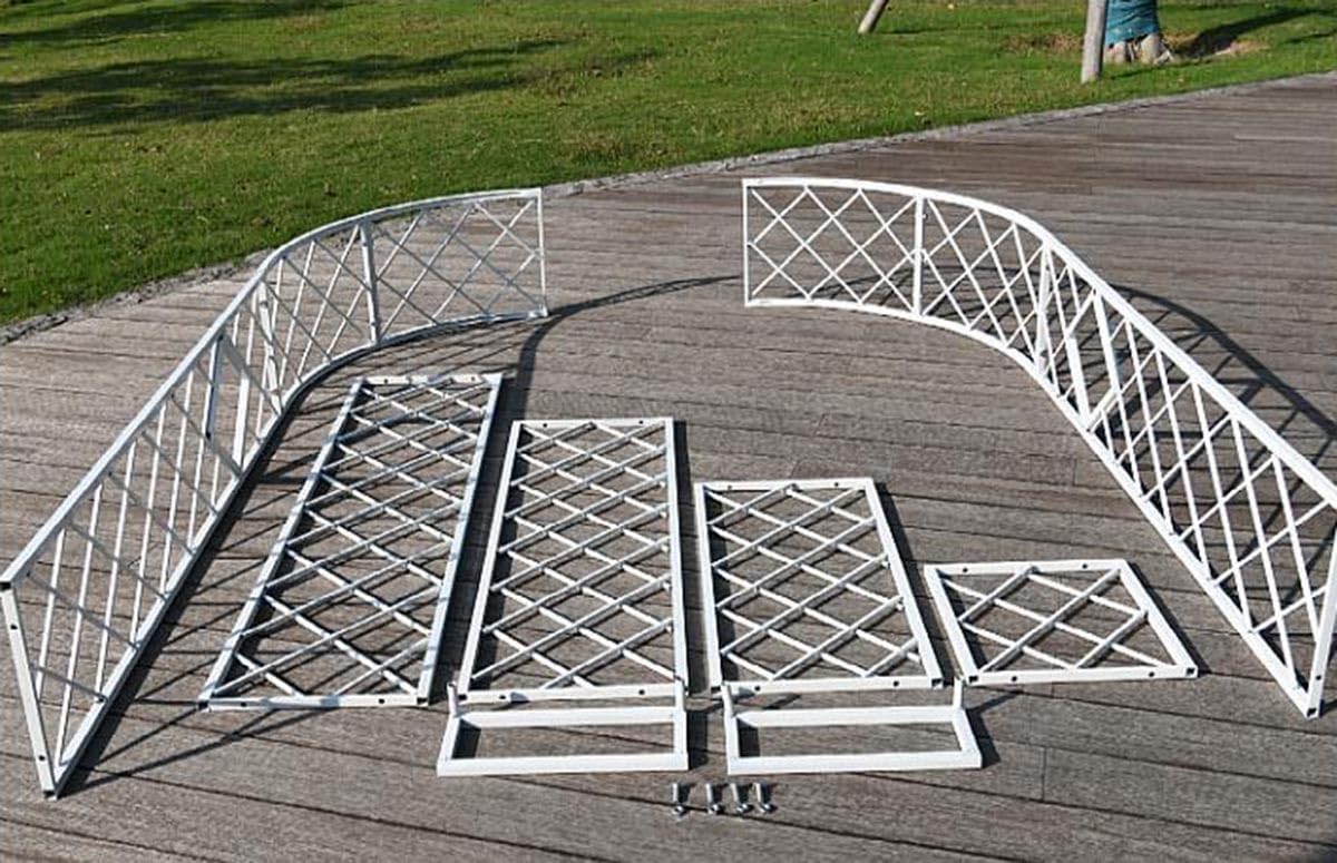 Arco per Rampicanti Arco per Rose da Giardino Arco di Nozze Pergolato da Giardino per Interni ed Esterni 140/180/260/300cm Larghezza Arco Sostegno Pianta Rampicante(300x230cm)