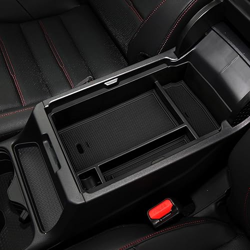 Miniatura 8 de BRMYL Organizador de consola central de automóvil para Honda CR-V 2023 2024, accesorios reposabrazos caja organizador interior con alfombrillas