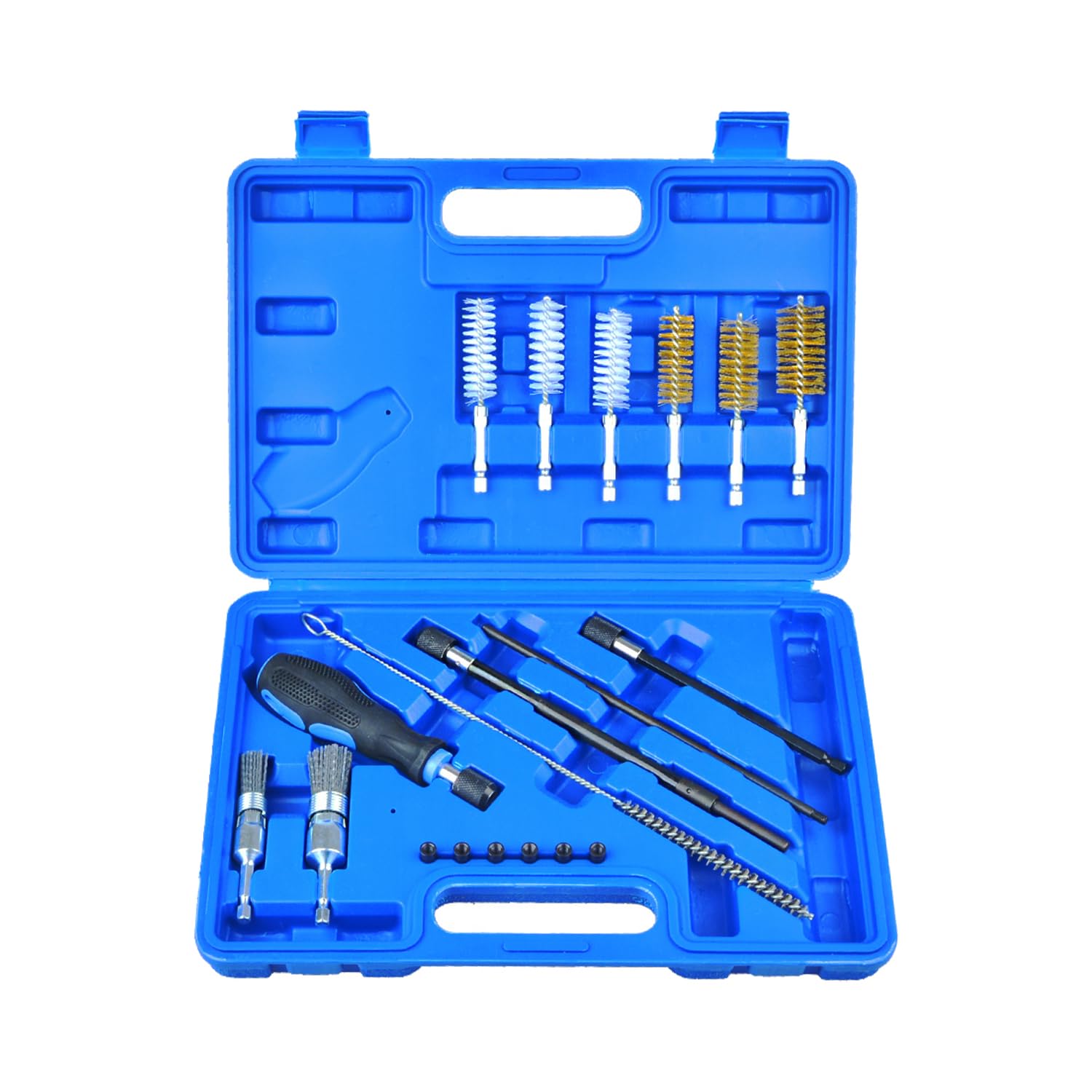 19 pcs Nettoyage de Siege injecteur et de l'arbre de l'injecteur kit de Nettoyage d'injecteur, Elimine Facilement la Rouille et Les résidus de Combustion