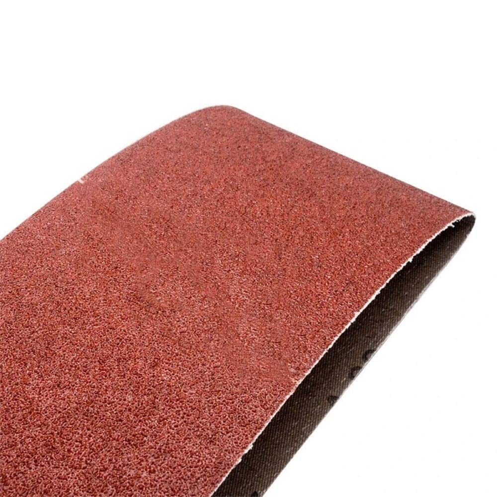 Nastro abrasivo, 12 Nastri abrasivi in ​​zirconio Rosso 75x533 mm 80 120 180 240 400 Levigatrice in allumina a Grana Mista Accessori for Utensili abrasivi, 12 Pezzi Rosso, 75 * 533 mm