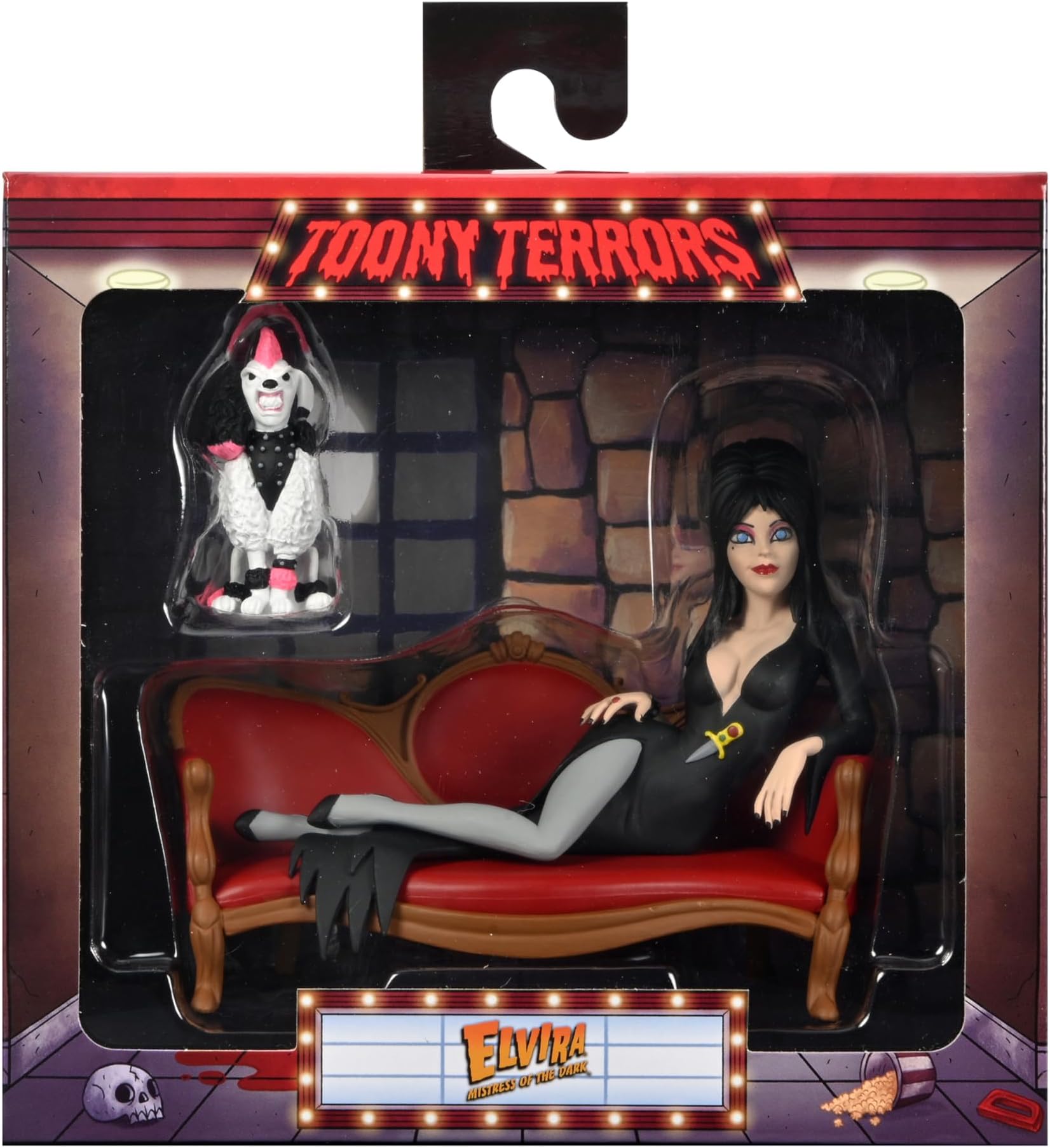 NECA - Elvira's Very Scary Christmas - Figura De Acción Vestida De 8 Pulgadas