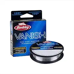 Berkley Vanish®, transparente, 4,5 kg | 4,5 kg, 100 m | Linha de pesca de fluorocarbono de 100 m, adequada para ambientes de água salgada e de água doce