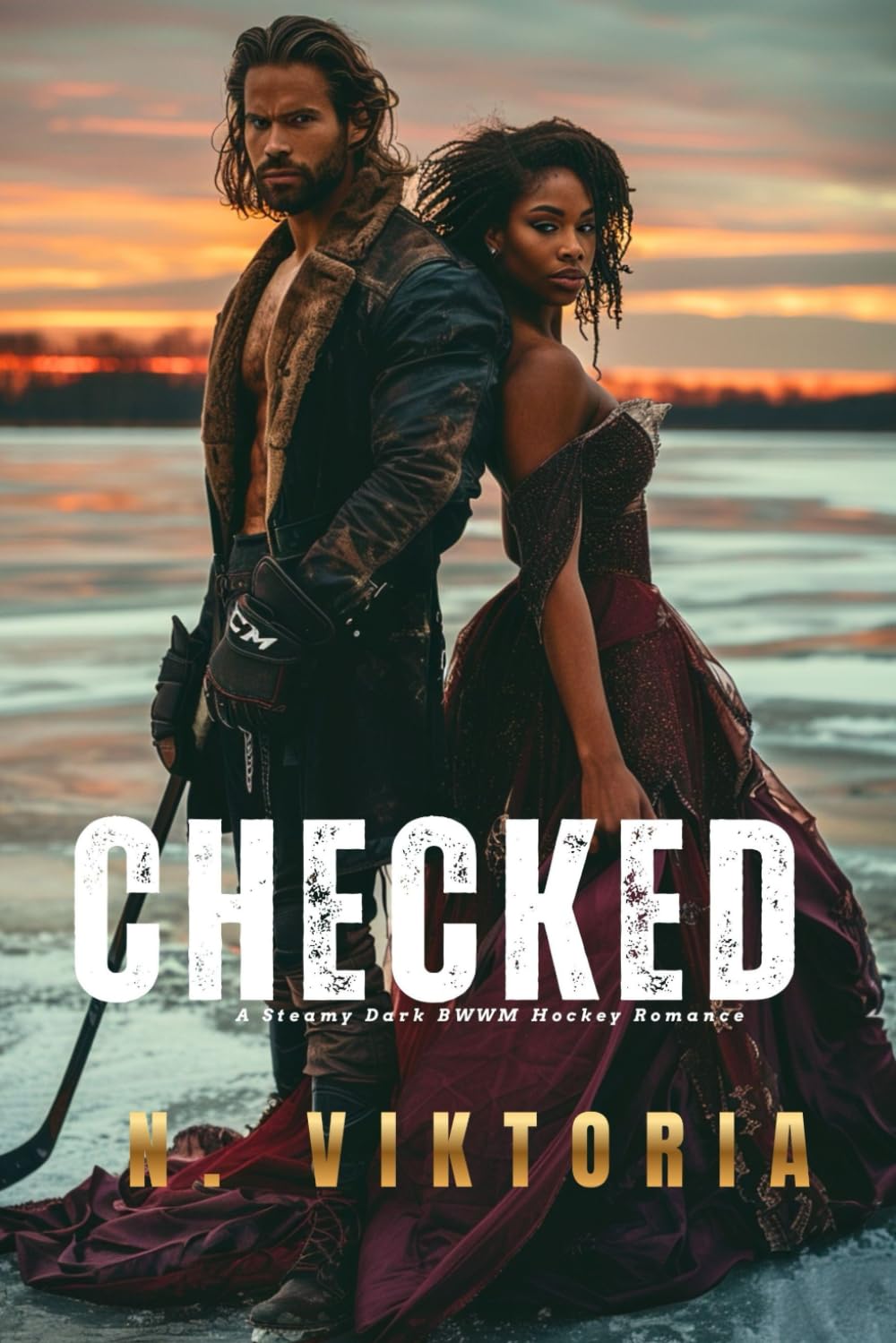 Checked: A Steamy Dark BWWM Interracial Multicultural Standalone Hockey Sports Romance Novel (ICE & OBSESSION)