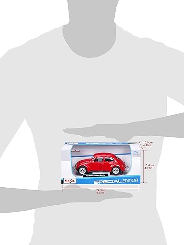 Miniatura 8 de Maisto Vehículo fundido a presión Volkswagen Beetle a escala 1:24 (los colores pueden variar)