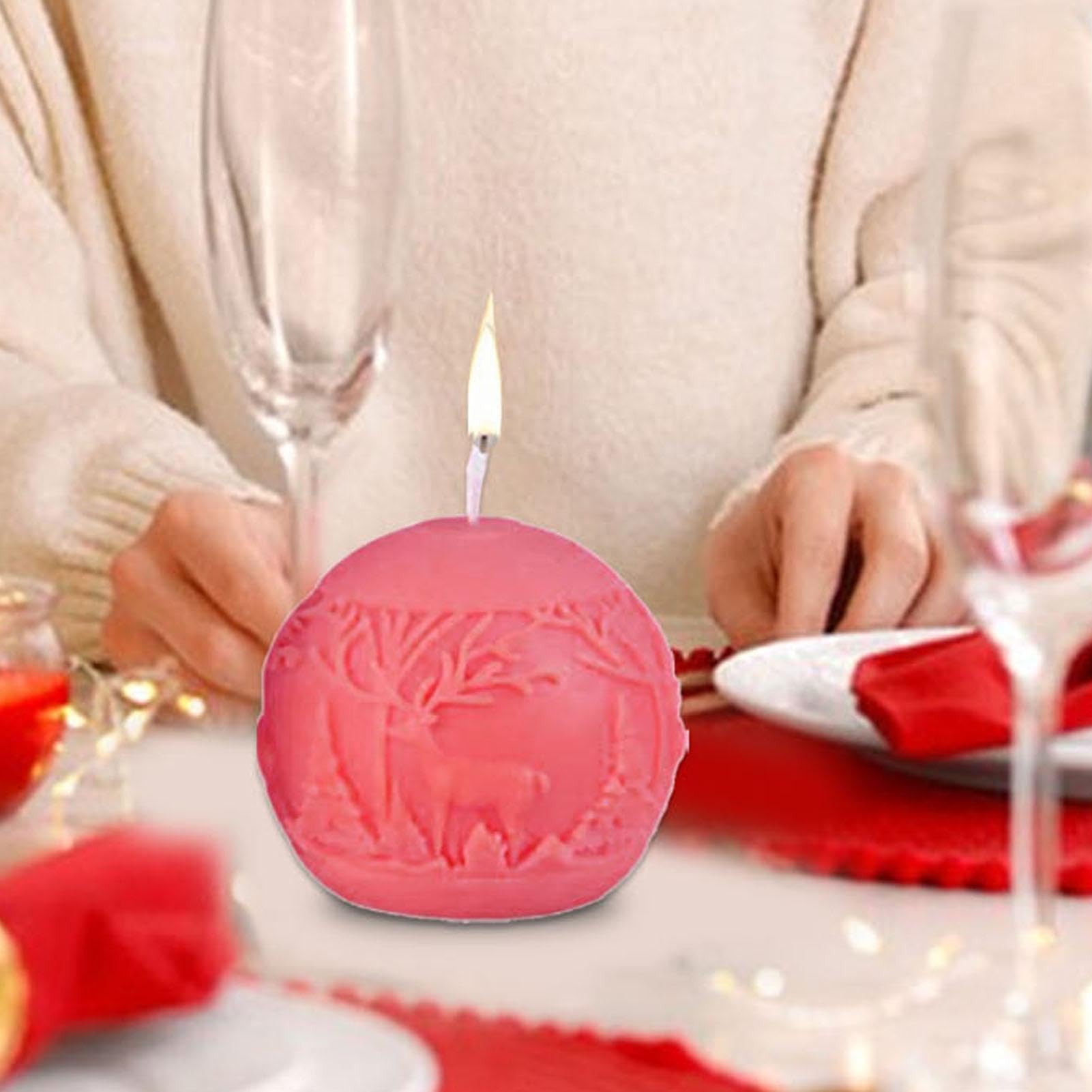 Moule à boules de Noël, moule en relief de Noël - Moule en silicone pour fabriquer des bougies - Moules à savon en silicone, moules de Noël avec boules , moule en Moule à boules de Noël, moule en relief de Noël - Moule en silicone pour fabriquer des bougies - Moules à savon en silicone, moules de Noël avec boules , moule en