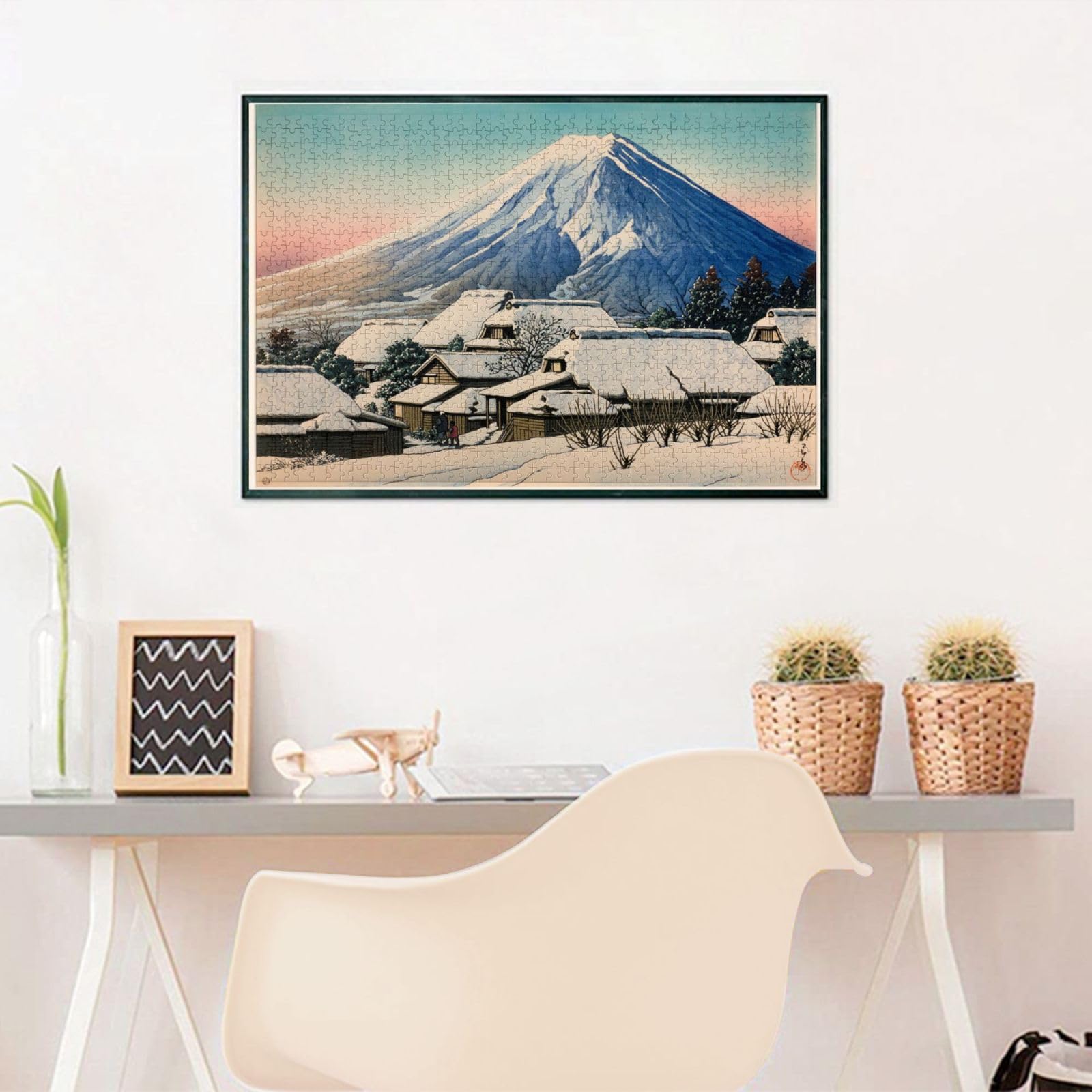 Amazon | パズル 1000ピース 富士山 浮世絵 ジグソーパズル 木製