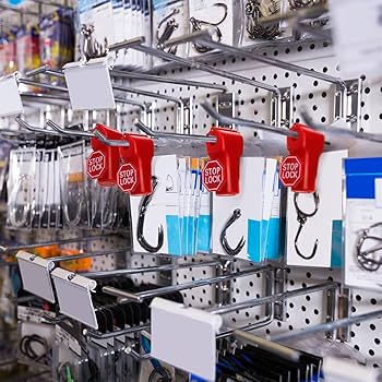 Amazon.com: TOPZEA 120 Pack Peg Hook Locks, 6mm Plastic