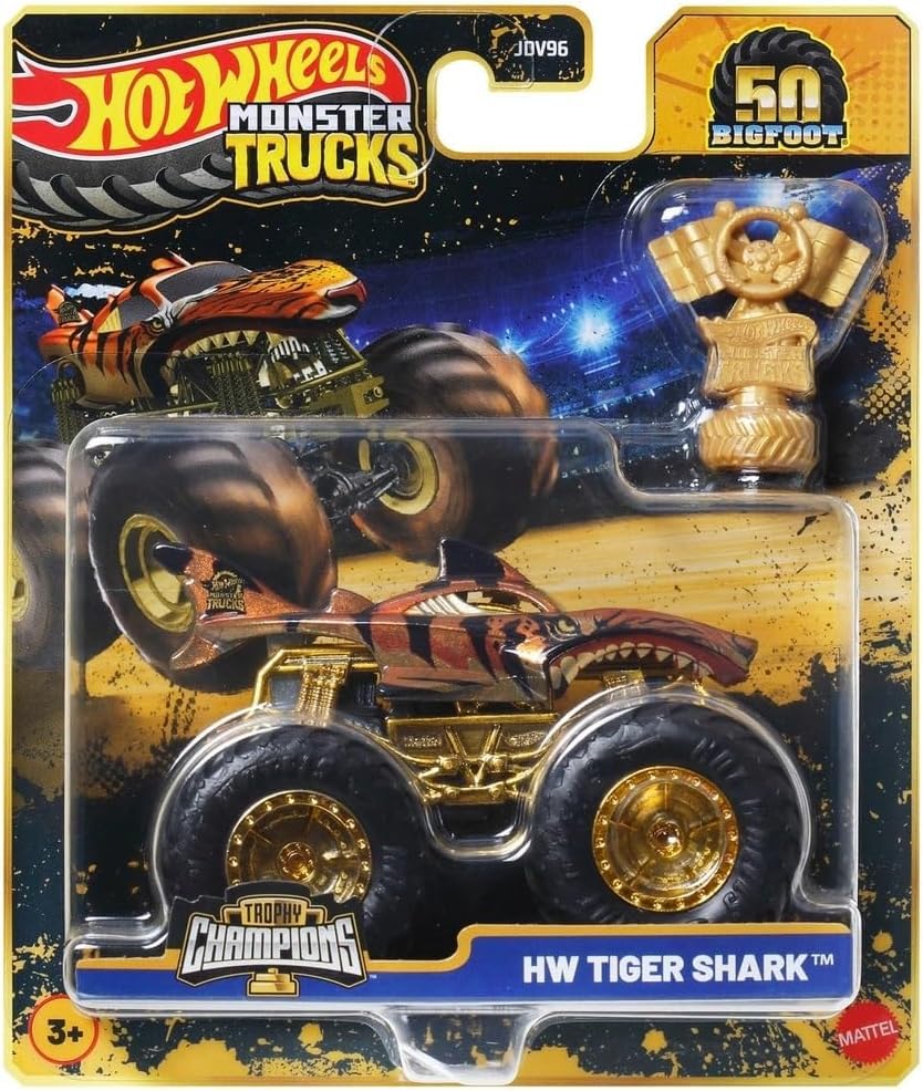 ホットウィール　モンスタートラック　ビッグフット　50周年　ゴールド Amazon.co.jp: Hot Wheels モンスタートラック 1:64スケール