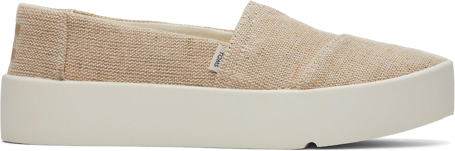 TOMS Womens Verona Slip On Sneakers Shoes Casual - Beige - Size 6 B