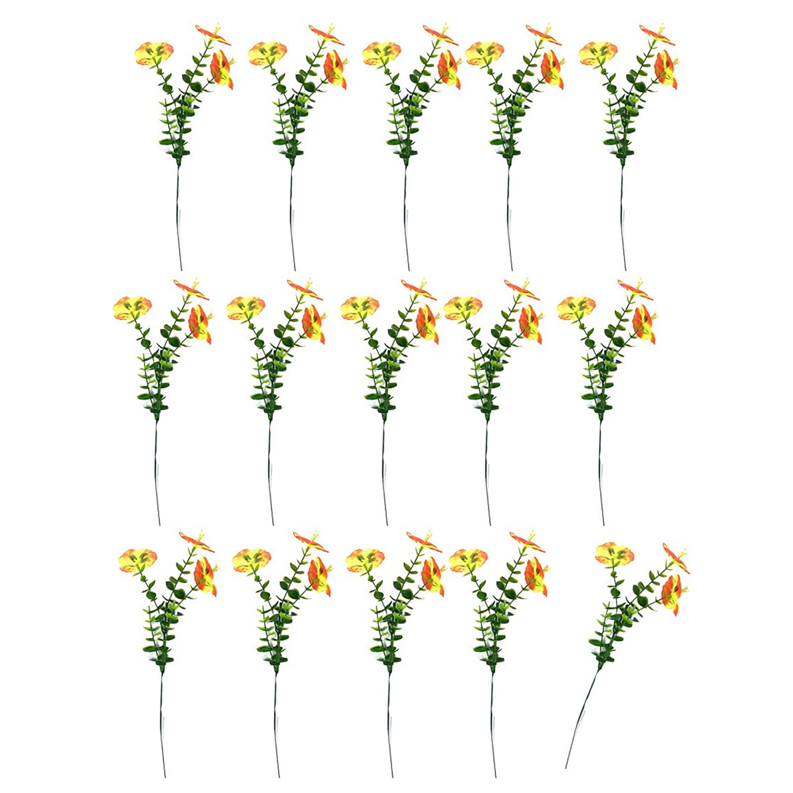 Limtula 15 Count Real Looking Violets Pansies Arrangement Hotel Decorative Flowers for Restaurant and Commercial Decors Low Maintenance Realistic Stems