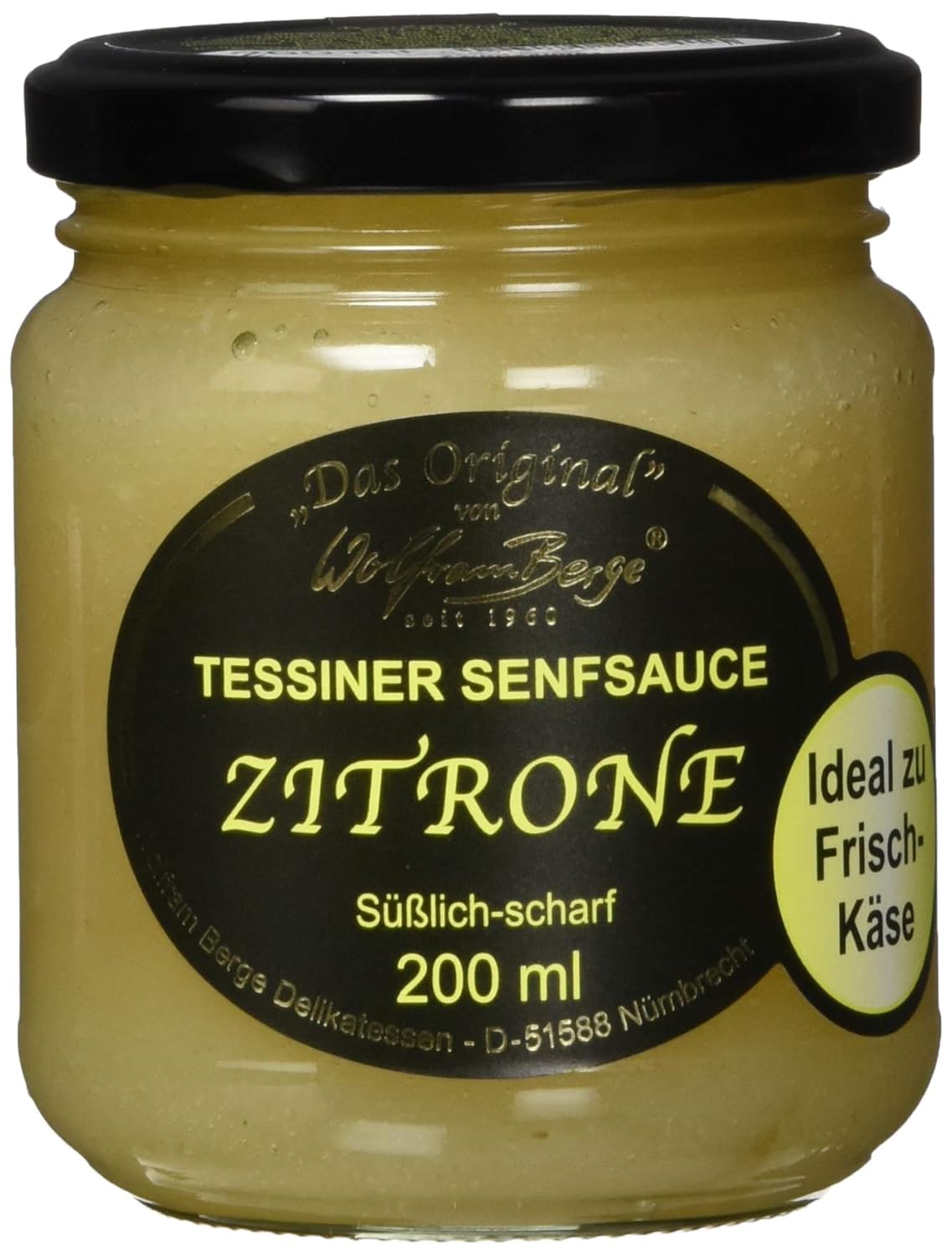 Wolfram Berge Original Tessiner Zitronen-Senfsauce - Feinkostsauce aus ... Wolfram Berge Original Tessiner Zitronen-Senfsauce - Feinkostsauce aus ...