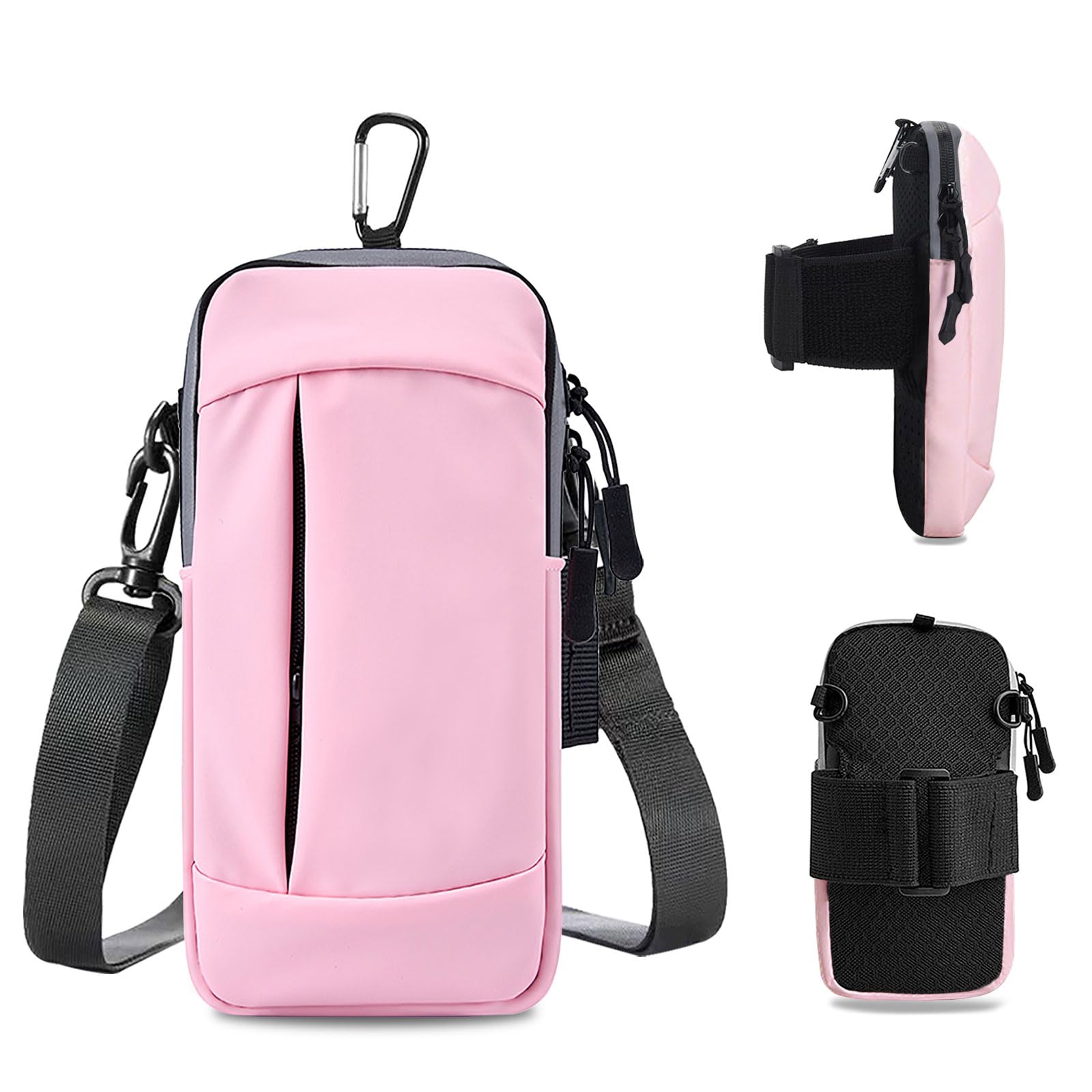 Phone Holder for Running Armband Cell Phone Holder Crossbody Bags for Women Kids,iPhone 15 14 13 12 11 Pro Max Xs Xr X 8 7 Plus SE Mini Galaxy Ultra S24 Note Key Pouch Exercise Workout Sport Arm Band