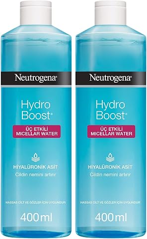 neutrogena hydro boost üç etkili micellar water (400 ml) (2 paketi)