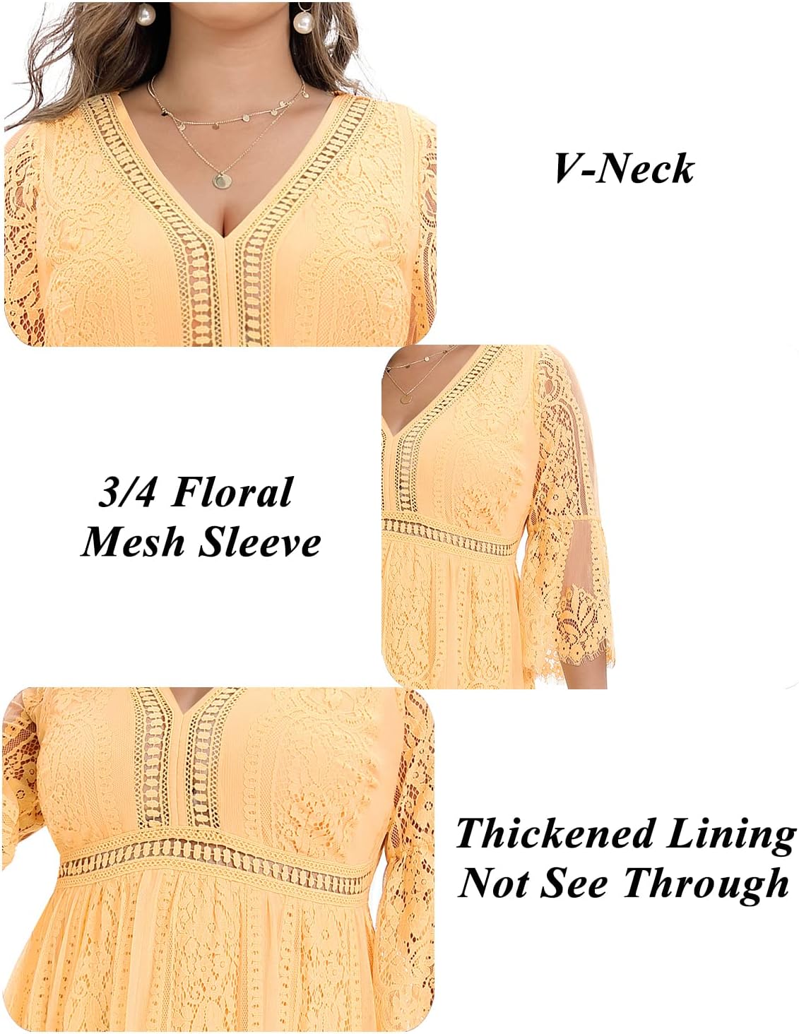Plus Size Wedding Dress Boho - Maxi Bridal Shower Bohemian Formal Lace Long Dresses