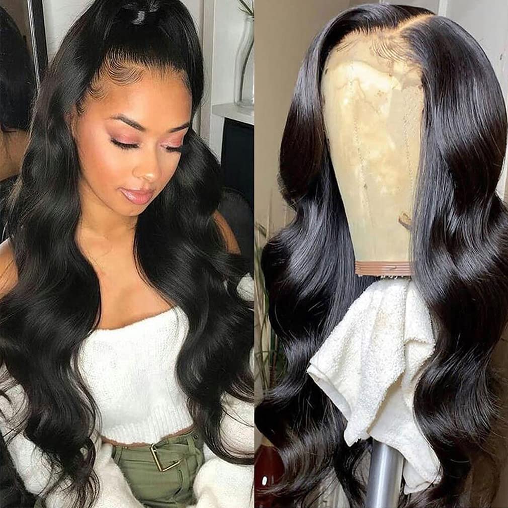 22 inch black wig