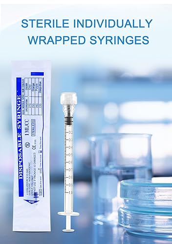 Miniatura 46 de Luer Lock - Jeringas desechables estériles sin agujas (paquete de 30), embalaje sellado individual