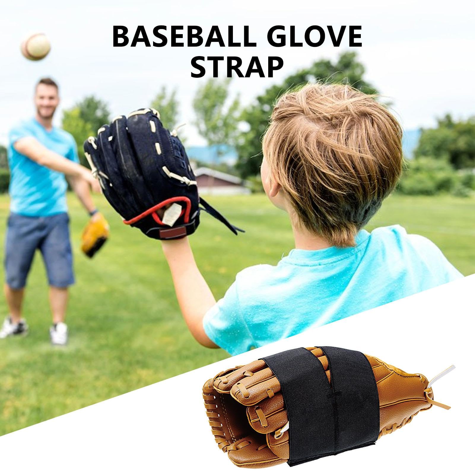 Enveloppe de de baseball, enveloppement élastique pour gants de softball, gants noirs pour fixer et façonner les gants, accessoires doux pour joueurs de baseball et de softball