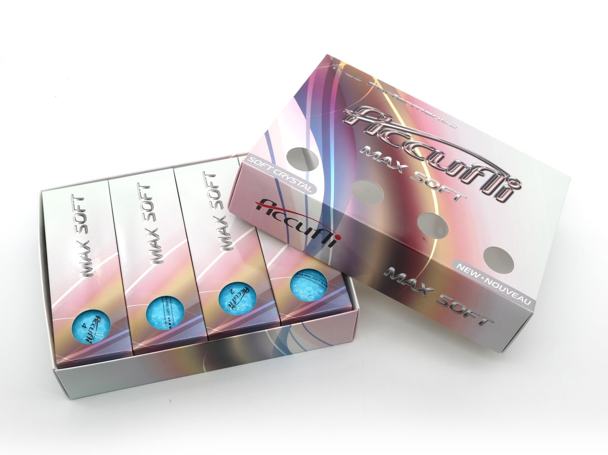 ACCUFLI Max Soft Crystal Golf Balls