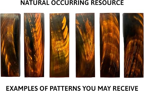 Miniatura 5 de Básculas de cuerno de búfalo  Juego de 2 básculas con mango de cuchillo de 5 pulgadas para hacer cuchillos  Recurso de manualidades personalizado de