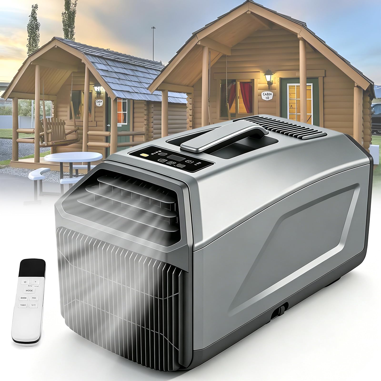 Lunauemaya 220V AC Mini Air Conditioner – Cooling & Dehumidifying 4500BTU